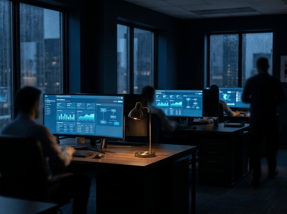 Inside the Assist Centric workshop: dashboards and automation flows on screen